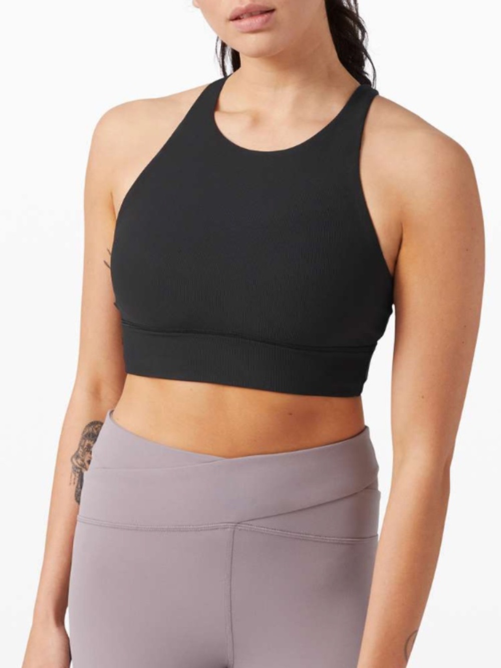 Lululemon Energy Bra High Neck Long Line Medium Support, B-D Cup
